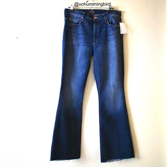 MOTHER | The Weekender Fray Flare Jeans (Skunk At The Tea Party) Size 32 NWT - Picture 5 of 15